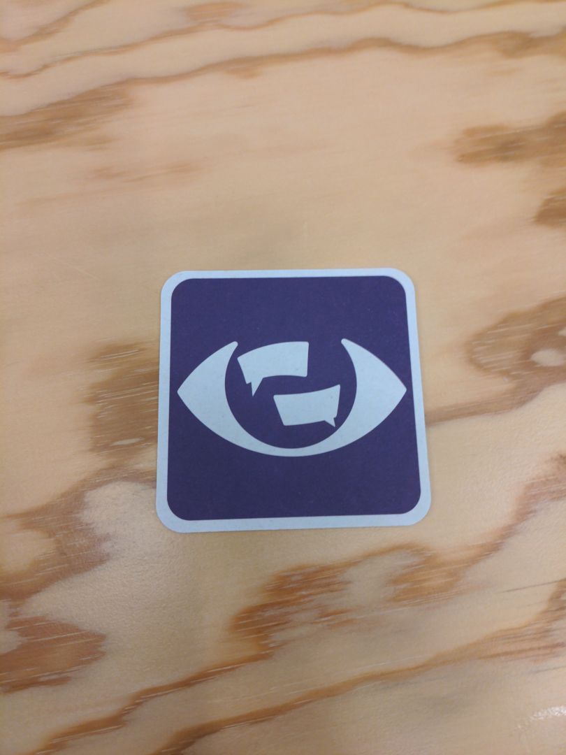 Bierdeckel mit dem Logo von "ChatkontrolleSTOPPEN!"